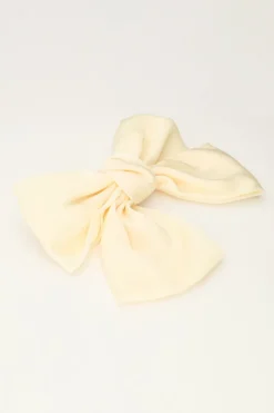 Pince à Cheveux Noeud Blanc