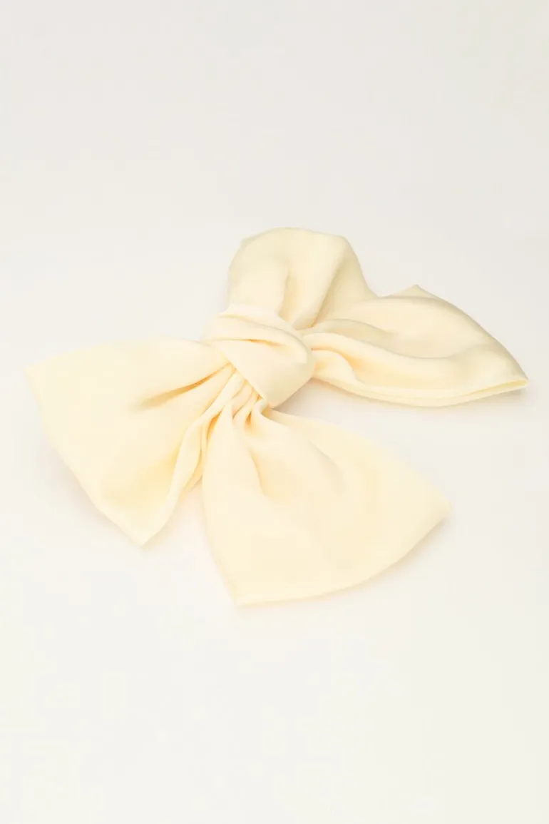 Pince à Cheveux Noeud Blanc