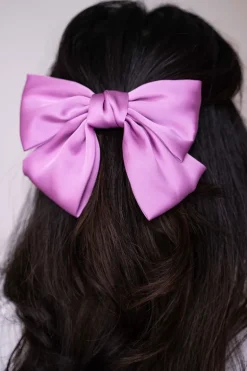 Pince à Cheveux Nœud Rose