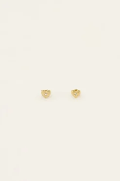 Puces D’oreille En Cœur Avec Strass