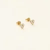 Puces D'oreilles à Strass Et Perle