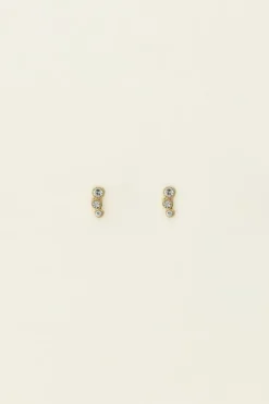 Puces D'oreilles Avec Cercles Argentés Universe
