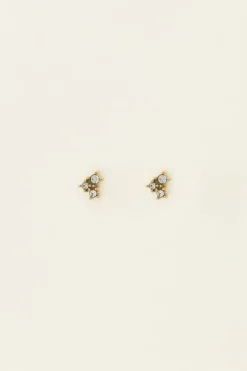 Puces D'oreilles Avec Pierres Carrées Strass Universe