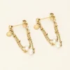 Puces D'oreilles Chaîne & Perles