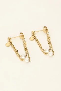 Puces D'oreilles Chaîne & Perles