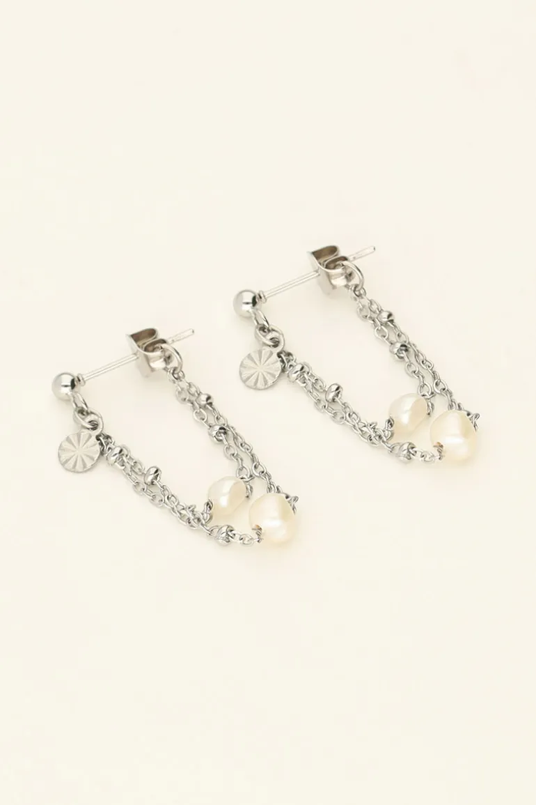 Puces D'oreilles Chaîne & Perles