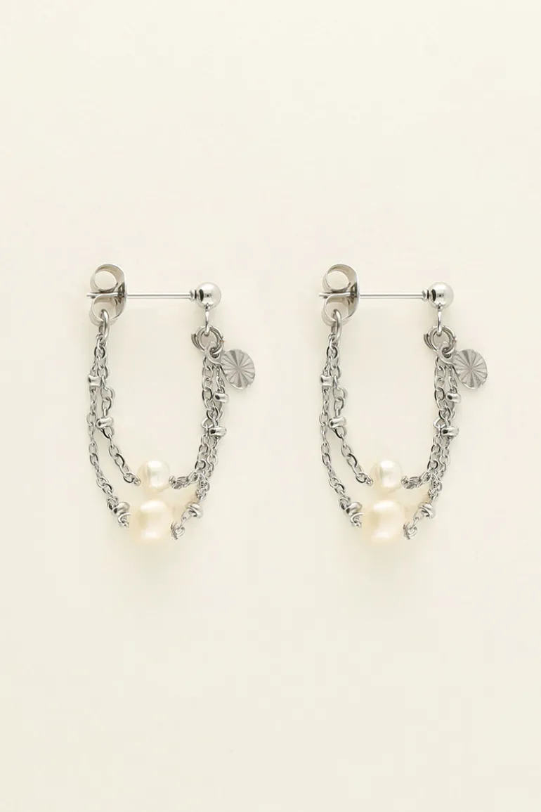 Puces D'oreilles Chaîne & Perles