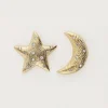 Puces D'oreilles Starry Avec Lune Et étoile