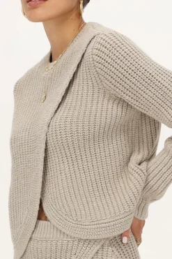 Pull En Maille Beige