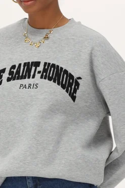 Pull Gris "Rue Saint-honoré"