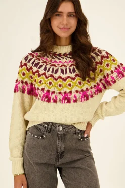 Pull Jacquard Multicolore