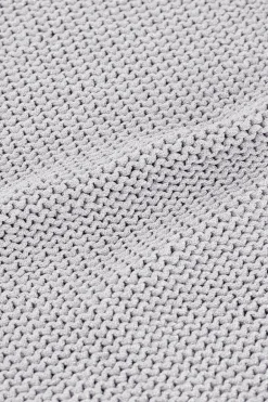 Pull Sans Manches En Lurex Argenté Avec épaulettes