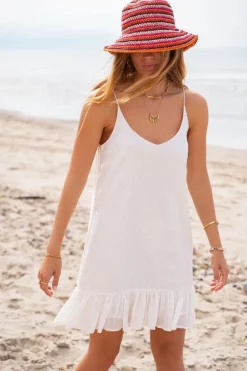 Robe Blanche à Fines Bretelles