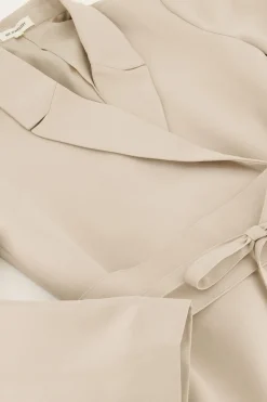 Robe Blazer Beige Avec Ceinture