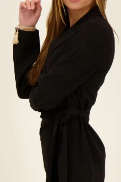 Robe Blazer Cache Coeur Noire