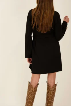 Robe Blazer Cache Coeur Noire