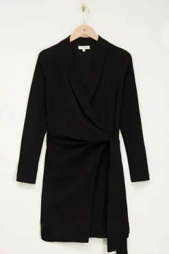 Robe Blazer Cache Coeur Noire