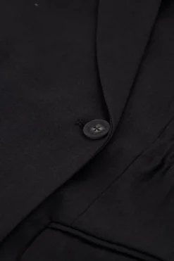 Robe Blazer Grise Avec Col à Revers