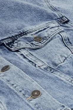 Robe Boutonnée En Denim Bleu