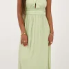Robe Longue Verte En Lurex