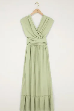 Robe Longue Verte En Lurex