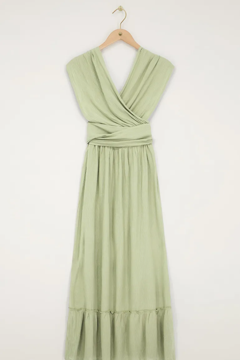 Robe Longue Verte En Lurex