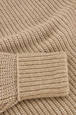 Robe Midi Beige En Maille