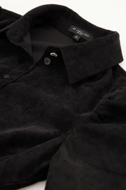 Robe Midi Noire Côtelée