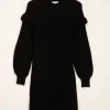 Robe Noire à Volants