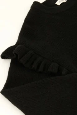 Robe Noire à Volants