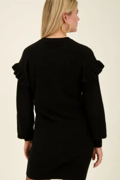 Robe Noire à Volants