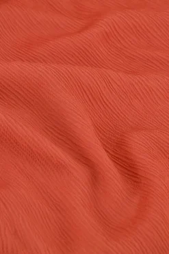 Robe Portefeuille Orange Avec Ceinture
