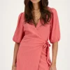 Robe Portefeuille Rose Corail