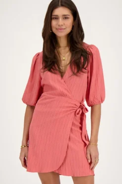 Robe Portefeuille Rose Corail