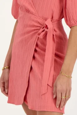 Robe Portefeuille Rose Corail