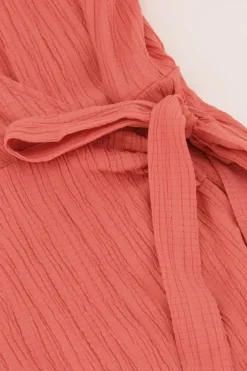 Robe Portefeuille Rose Corail