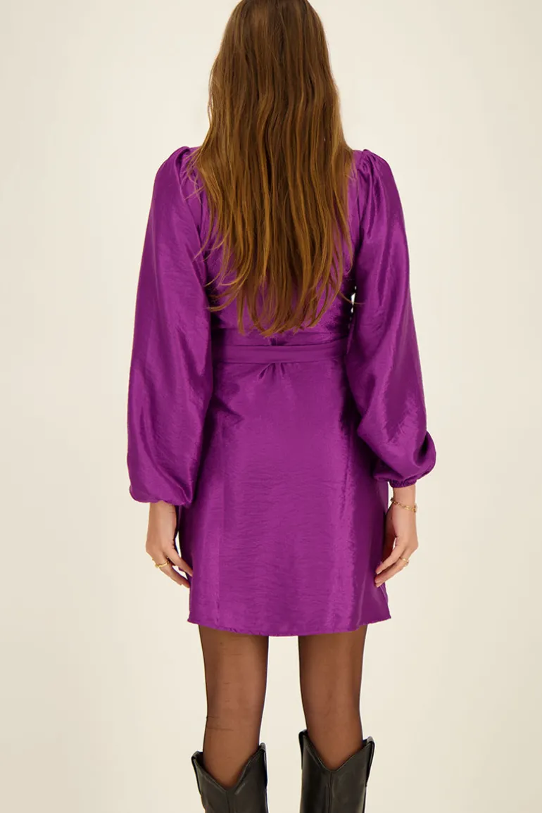 Robe Portefeuille Violet Métallique