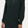 Robe Pull Vert Foncé Avec Rembourrage Aux épaules