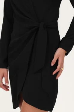 Robe Veste à Manches Longues Noire