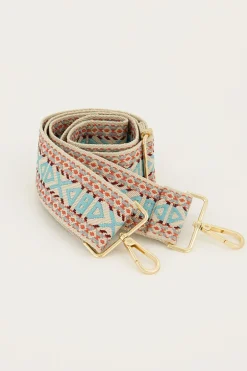 Sac à Bandoulière Aztèque Bleu