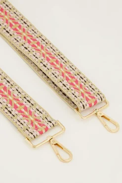 Sac à Bandoulière Aztèque Rose Clair