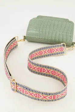 Sac à Bandoulière Aztèque Rose