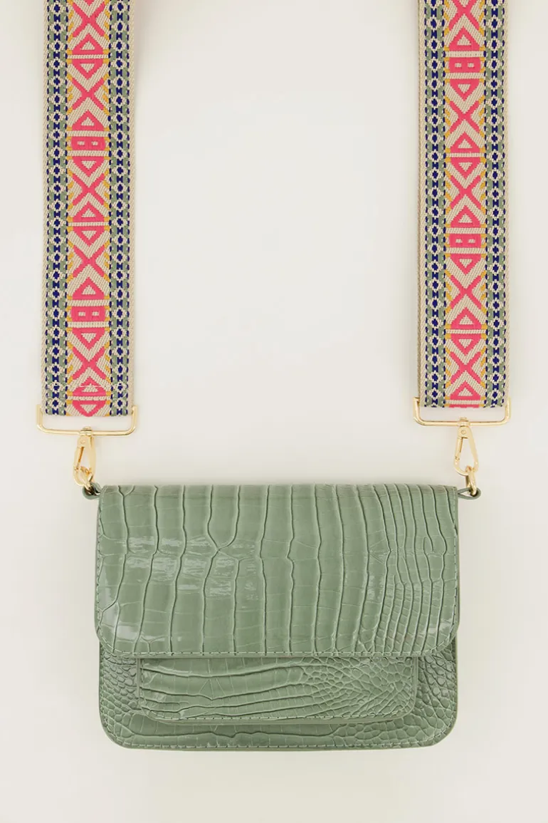 Sac à Bandoulière Aztèque Rose