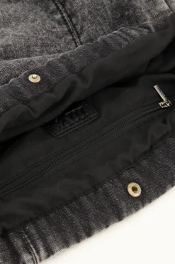 Sac à Bandoulière Gris En Denim