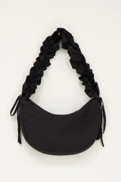Sac à Bandoulière Noir à Volants