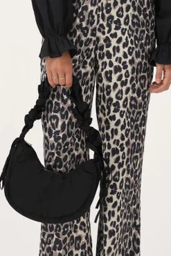Sac à Bandoulière Noir à Volants