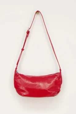 Sac à Bandoulière Rouge Vernis