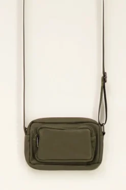 Sac à Bandoulière Vert En Nylon