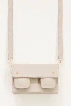 Sac à Main Beige à Poches