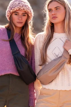 Sac Banane En Similicuir Beige